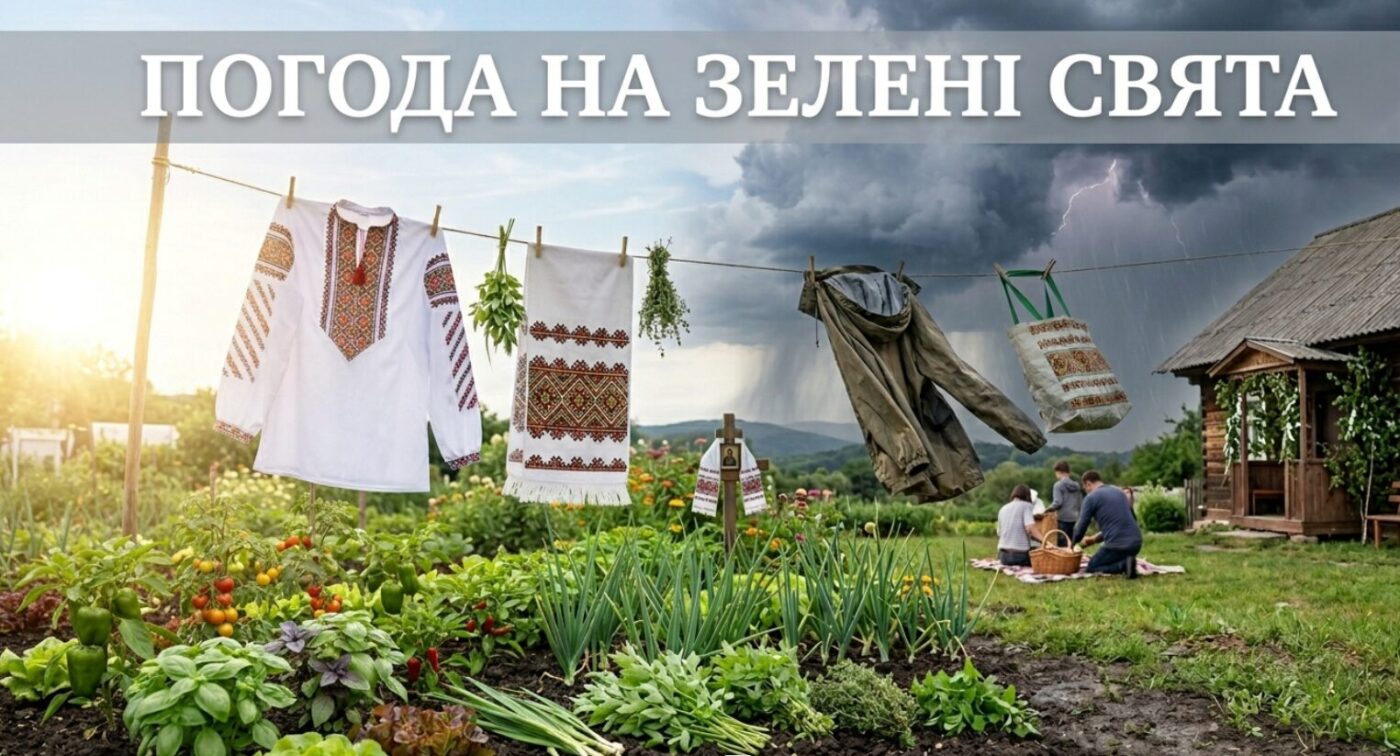 Погода на Зелені свята 2026: Україну чекає перехідний і неспокійний період