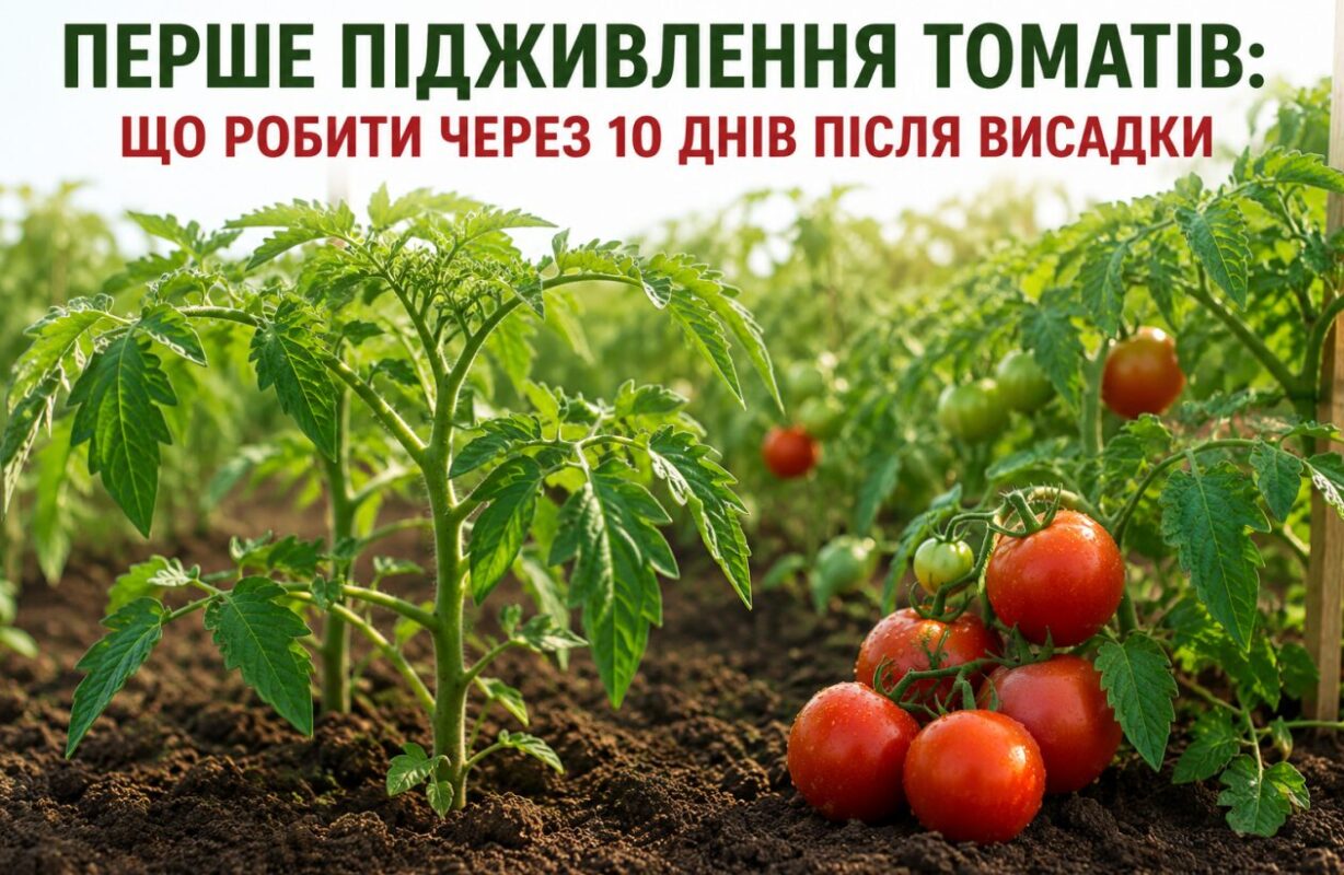 Перше підживлення томатів: що робити через 10 днів після висадки