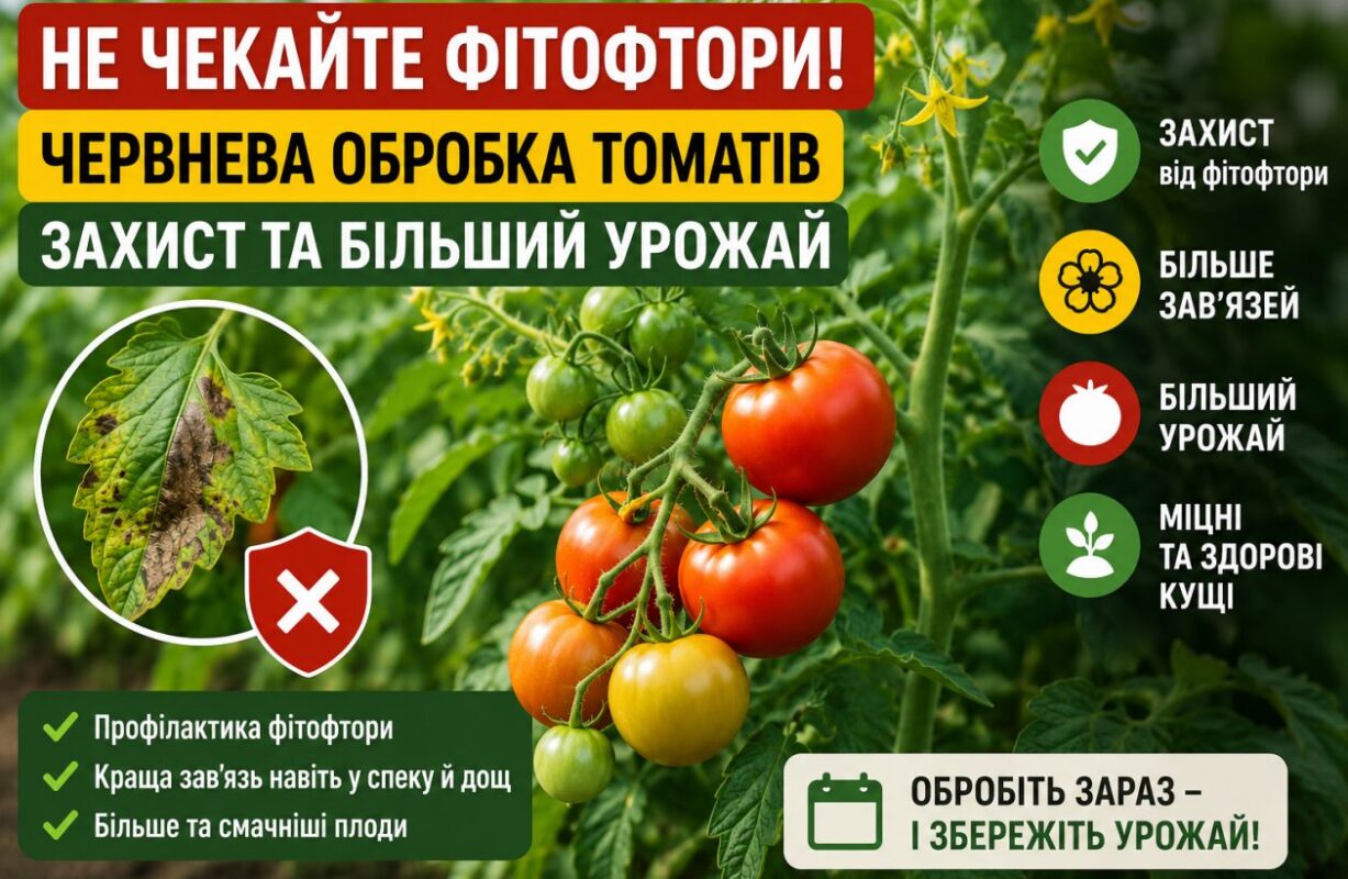 Не чекайте фітофтори: ця червнева обробка рятує томати та збільшує врожай.