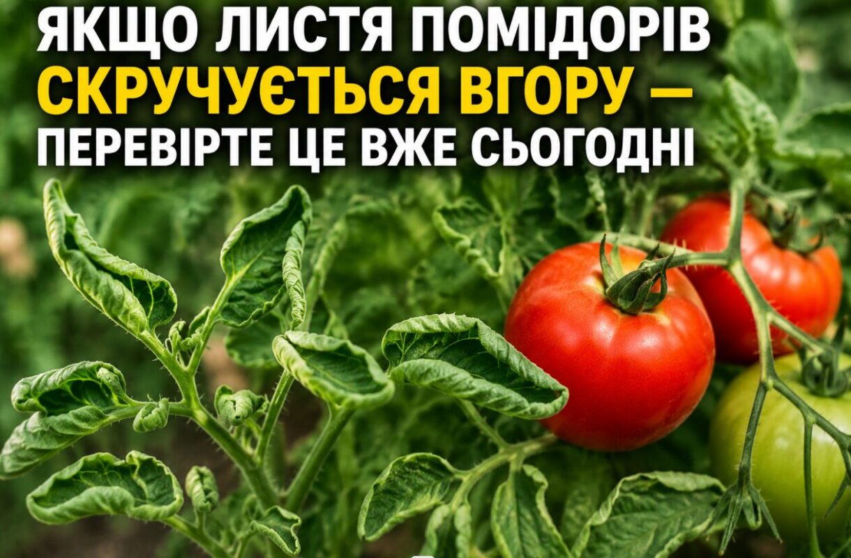 Якщо листя помідорів скручується вгору - перевірте це вже сьогодні