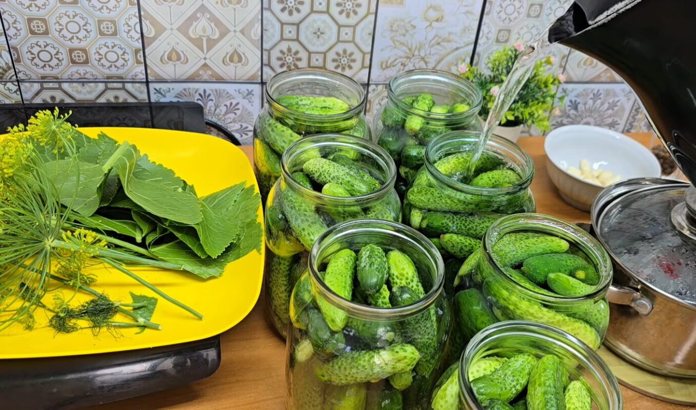 хрумкі мариновані огірки на зиму рецепт