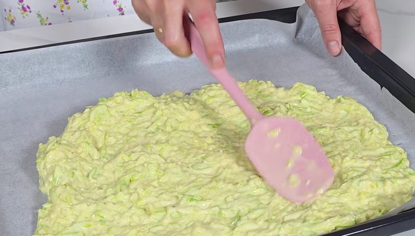 кабачковий корж на рулет